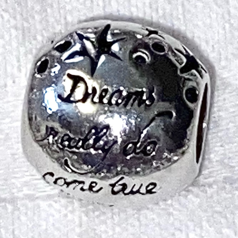 2 Sterling Silver Charms: Disney Dreams and Snowflake for charm bracelets - Picture 6 of 9